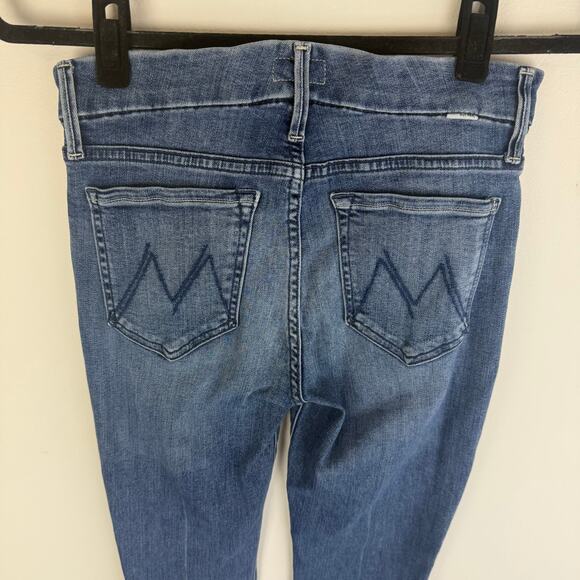 Mother Womens The Looker Ankle Skinny High Rise Casual Medium Wash Blue Jeans 26 - Picture 5 of 9